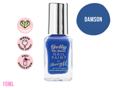 Barry M Gelly Hi Shine Nail Paint Damson Gel Nail Polish
