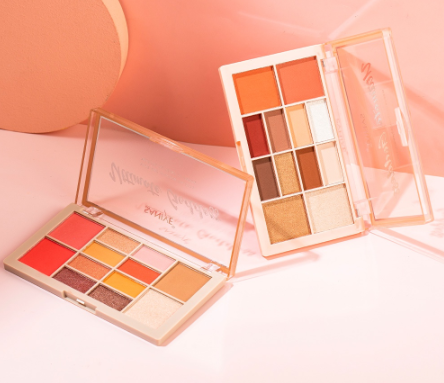 SANIYE 12 Color Multifunction Natural Mineral Pigment Eyeshadow Blush High Light Professional palette E225