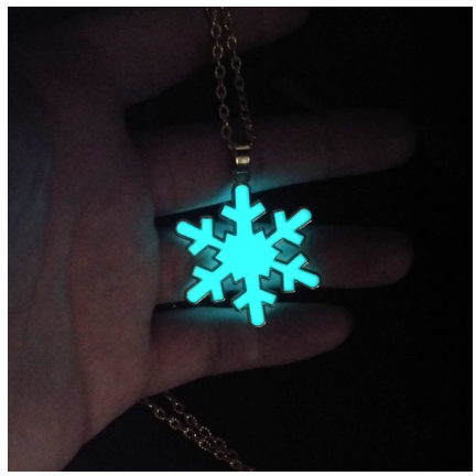 Cross Luminous Necklace Men and Women Fashion Rotating Windmill Flowers Love Geometric Luminous Pendant Stainless Steel N4