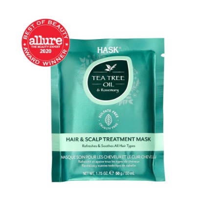 Hask Tea Tree Oil and Rosemary Hair & Scalp Treatment Mask 50g