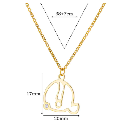 Zircon Initial Letter Necklace for Women Stainless Steel Gold Plated Chains Choker Name Pendant Necklaces New Vintage Jewelry Q