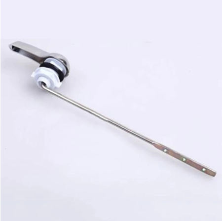 FSF Toilet Tank Flush Lever Chrome Finish Toilet Handle Wrench Fits Most Toilets Water Tank