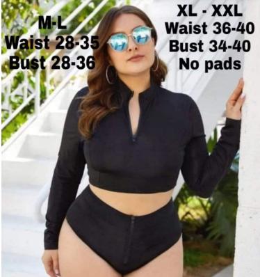 BETTINA Two Piece Zipper Swimsuit