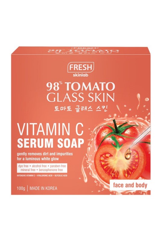 Fresh Tomato Glass Skin Tomato Vitamin C Serum Soap 100g