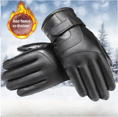 1 Pair Of Winter Thickened Warm Gloves For Motorcycle Riding, Waterproof Windproof Non-slip Touching Screen, For Motorcycle Electric Vehicle