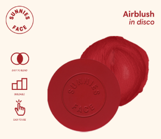 Sunnies Face Airblush Cream Blush & Cheek Tint Disco