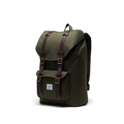 Herschel Little America Mid Ivy Green/Chicory Coffee Backpack
