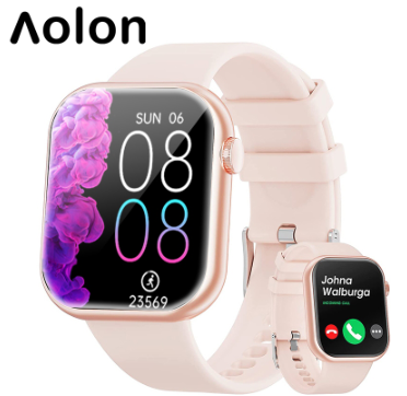 Aolon FOOM Lite IP68 Waterproof 1.83" Screen Battery Life 5-7 Days HD Screen Real-Time Reminders For Health Monitoring Sports Smart