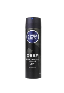 Nivea Men  Deep Black Charcoal Spray Deodorant for Men 150ml