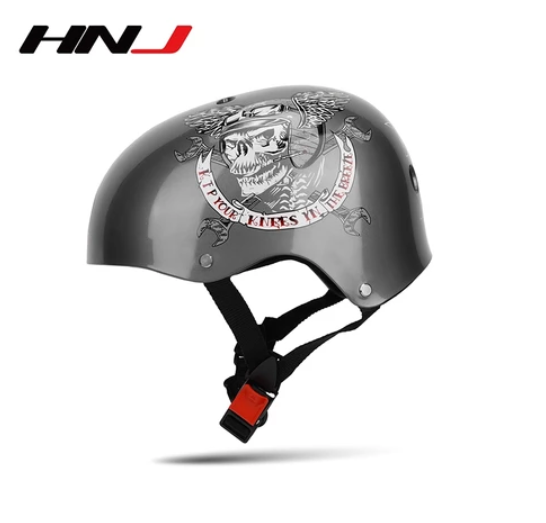 HNJ MOB-AA W-D Motorcycle Bike Nutshell Helmet Open Face Skateboard Helmets HNJ33