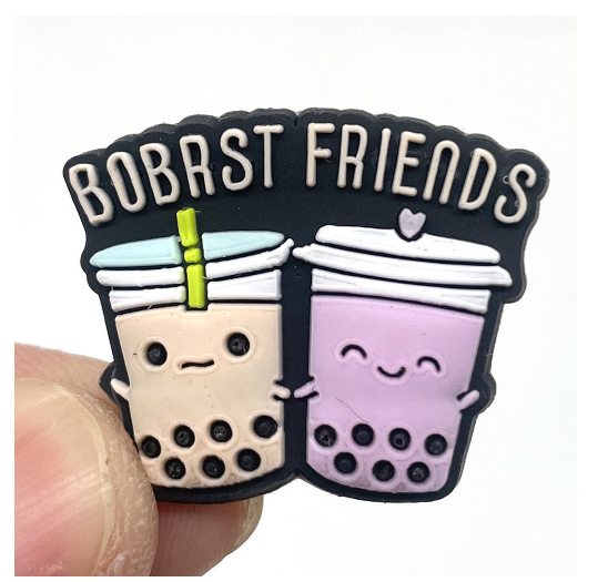 Cute Coffee Jibits Croc Milk Tea Jibitz Charm Pin Milktea Shoe Charms Starbucks Croc Jibbits for Men Shoes Accessories Decoration MT10