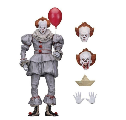 JEROMY 18cm Pennywise Action Figure Figure Toys Joker Clown Toys Dolls Stephen King's It Figure PVC Model Collection Model Figure Model Ornament Doll Colletible Model Special Articulate Action Figure