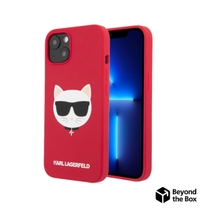 Karl Lagerfeld Choupette Head Liquid Silicone Case for iPhone 13 Series