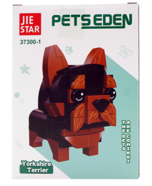 Jie Star Blocks Pets Eden Yorshire Terrier 113 pcs Building Blocks