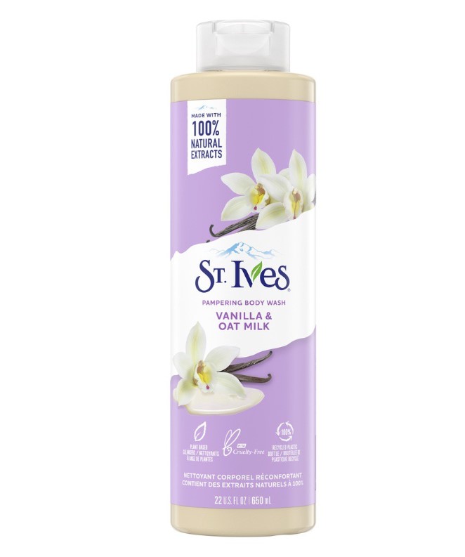 ST. IVES Vanilla & Oat Milk Pampering Body Wash 22OZ