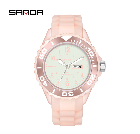 Sanda Luxury Waterproof Quartz Women Watch Fashion Women Casual Creative Women Watch PINK