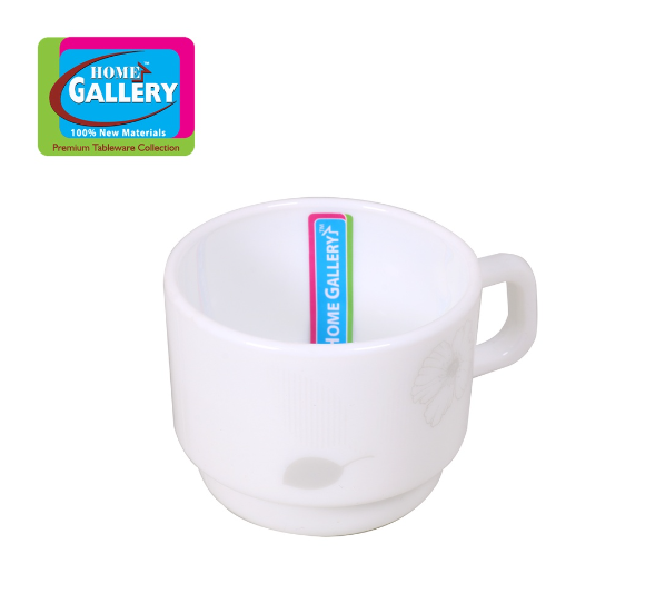 Home Gallery Opal Glass Coffee Cup 190cc 2pcs | Food Grade Material | Stain Free