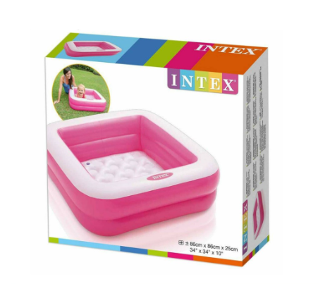 Intex Play Box Pool Pink 34" by 34" by 10"