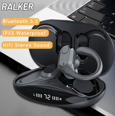 TWS Wireless Bluetooth Headset Waterproof Sport Earphones HiFi Stereo Headphones With Mic Earphone