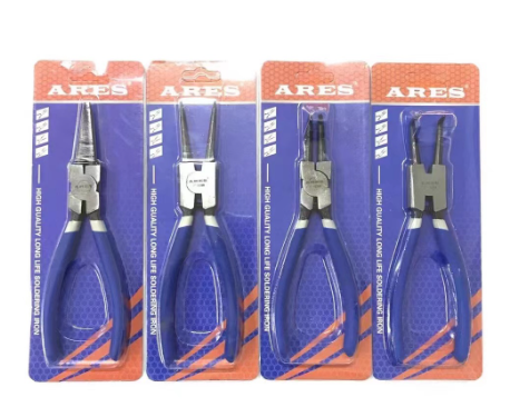 ARES Pliers Multi-Function Retaining Ring Snap Inside and Outside Brace 7 Inch