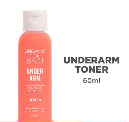 Organic Skin Japan Intensive Whitening Underarm Toner (60ml) Armpit Whitener with Sunflower Oil