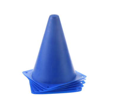 6 PCS Multi-function Safety Agility Cone for Football Soccer Sports Field P Blue