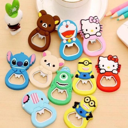 Cartoon Beer Bottle Opener With Magnet Car Be Fridge Magnet