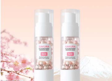 Gmeelan Sakura Gluta Underarm Whitening Cream Body Lotion Moisturizer 30g+30g Skin Care Beauty