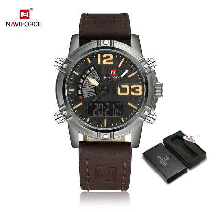 Naviforce Brand Men Electronic Sport Quartz Digital Watches 001