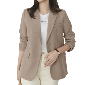 ZANZEA Women Korean Fashion Formal Long Sleeve Jacket Button Down Workwear Blazer