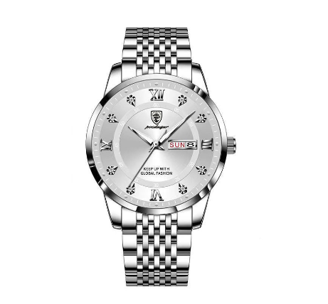 Binbond Original Luxury Fashion Business Waterproof Men's Watch Luminous Calendar Quartz Stainless Steel Men's Watch 007