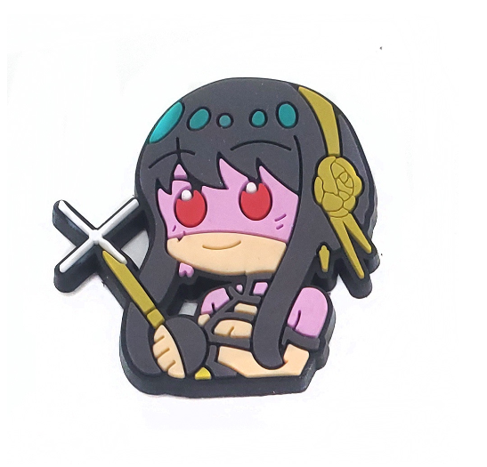 Cute Spy Family Jibitz for Croc Pin Anya Yor Forger Jibbits Charm Anime Jibits Crocks Men Shoe Charms Shoes Accessories Decoration G8