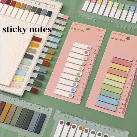Morandi Color PVC Label Loose Leaf Index Sticker Solid Color Post It Note Tear Label Sticker