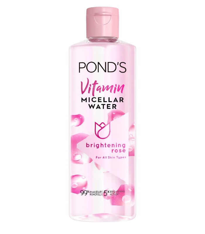 Ponds Vitamin Micellar Water Brightening Rose with 5 Vitamins French Roses for a Bright Glow 100ML