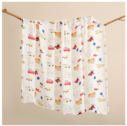 Betty Baby Reception Blanket 120x120 cm Baby Muslin Blanket Newborn Swaddle Cotton SB12