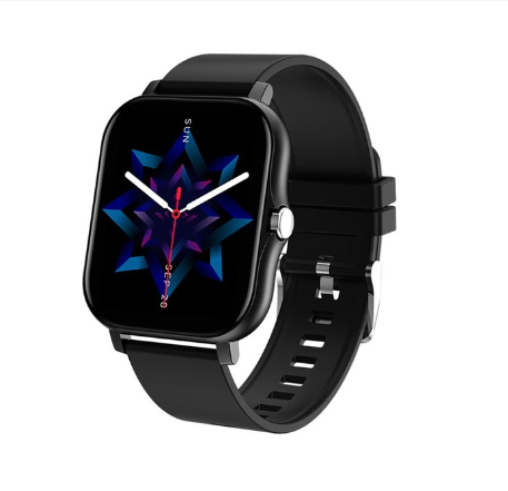 FILIEKEU Smart Watch Men Women Waterproof Sports Fitness Bluetooth Call Couple For Android And Ios BLACK SILICONE BELT