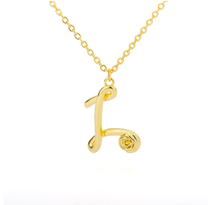 Dainty Gold Letter Necklace Tiny 26 Capital A-Z Pendant Choker Necklace,Cute Personalized Name Necklace Gold Jewelry Necklace V