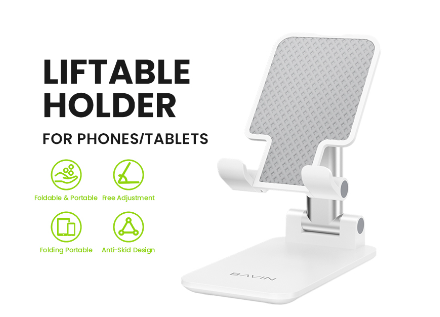 Bavin PS19 Liftable Portable Holder Angular Height Switching Anti-Slip Applicable For Tablet & Phone