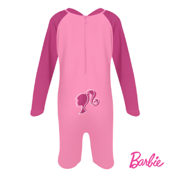 Barbie Body Suit with Back Zipper Opening Girls Kid Swimwear