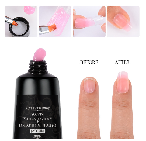 20ML MEET ACROSS Poly Extension Nail Gel Polish Building Finger Bulider UV Gel Nail Polish Nail Art Varnish Manicure