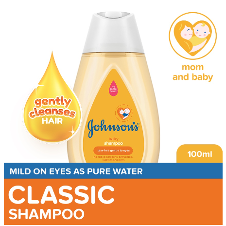 Johnson's Baby Shampoo 100ml - Baby Essentials, Baby Care, Shampoo for Kids