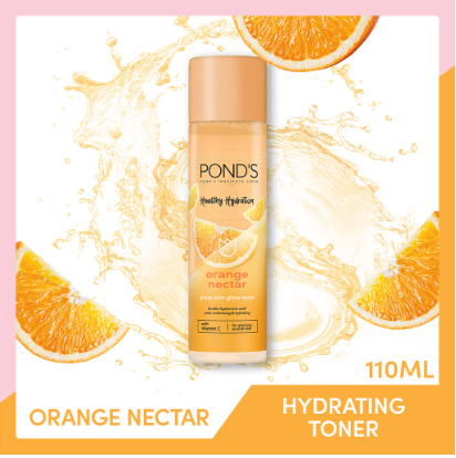 Pond's Healthy Hydration Orange Nectar Glass Skin Toner 110ml