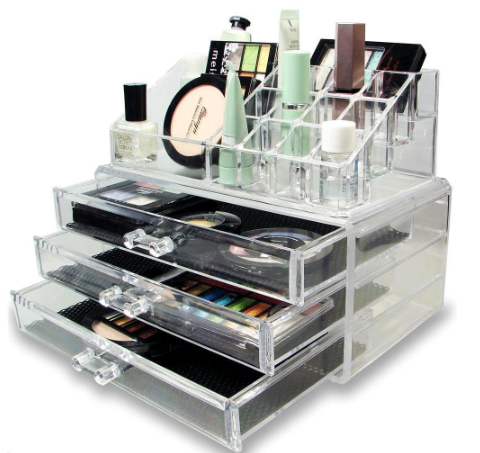 One Home 3 Drawers/3Layers Clear Acrylic Cosmetic Makeup Jewelry Storage Organizer Lipstick AS54