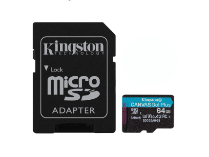 Kingston Canvas Go Plus 64 GB microSD Memory Card