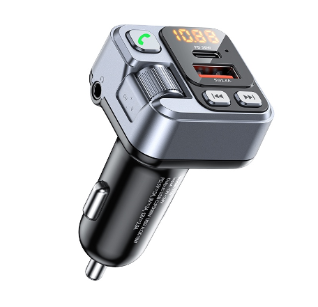 QOOVI Car FM transmitter PD 30W Car Charger Car Bluetooth Fast Charging