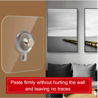 Adhesive Wall Screws Hanging Nails Wall Hook Self Adhesive No Drilling Non-Trace