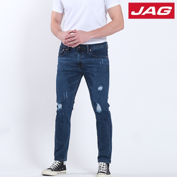 Jag Men's Distressed Skinny Stretch 28"