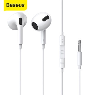 Baseus C17 Type-C Lateral In-Ear Wired Earphone 3.5mm Headset With Mic For Moblie Phone Tablet