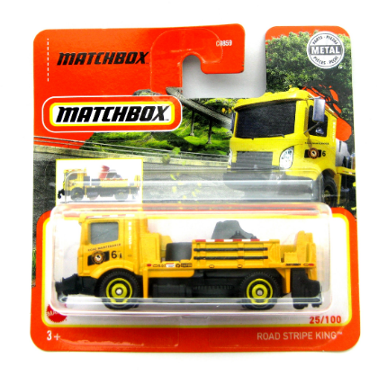 Matchbox Basic Die-Cast Vehicles - Road Stripe King Collector Toy for Adult and Kids Ages