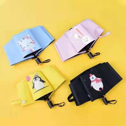_99Shop Manual Folded Umbrella Sun/Rain Cute Design Manual Umbrella Anti-UV COD